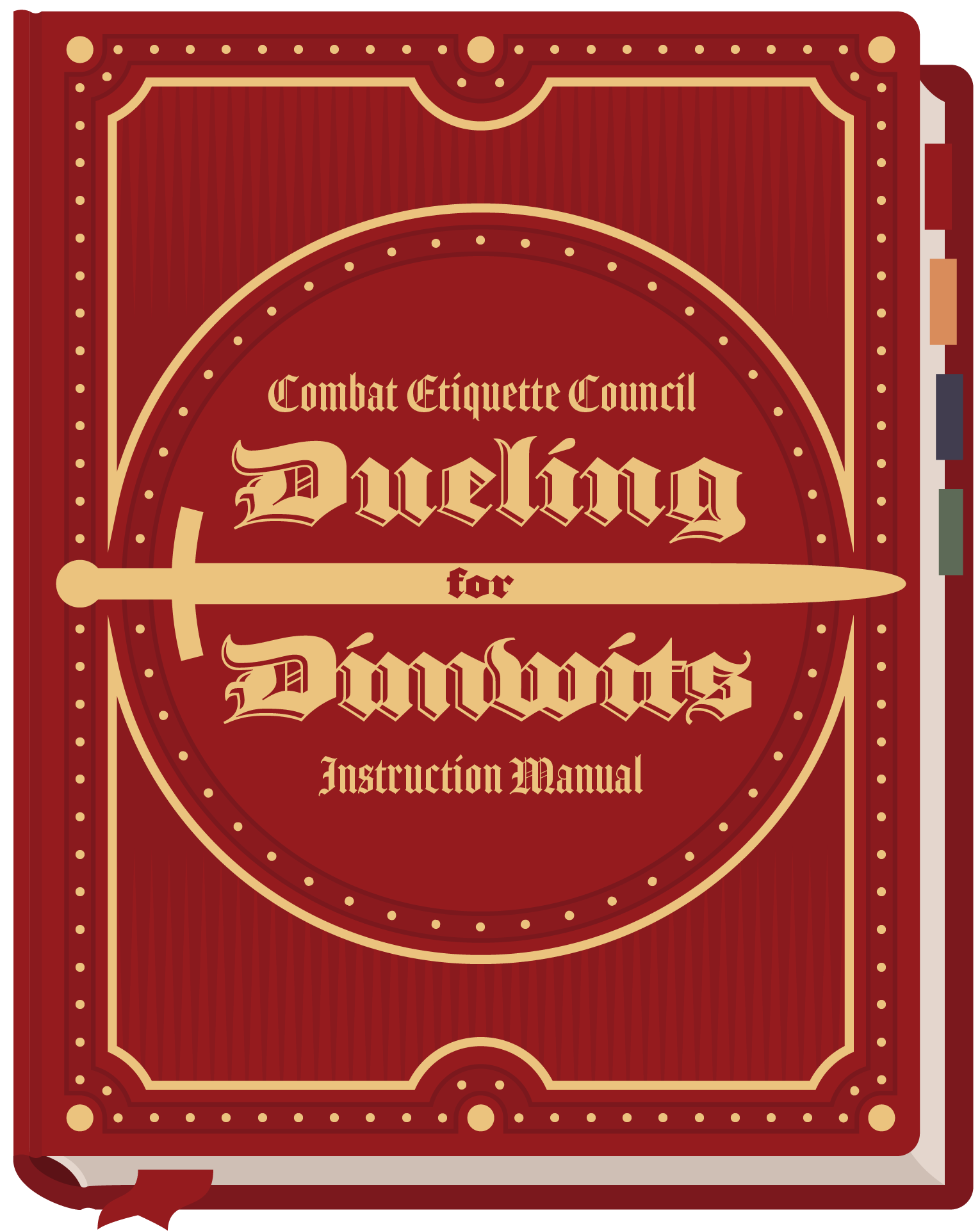 Dueling for Dimwits book cover. The compete guide to elven duels