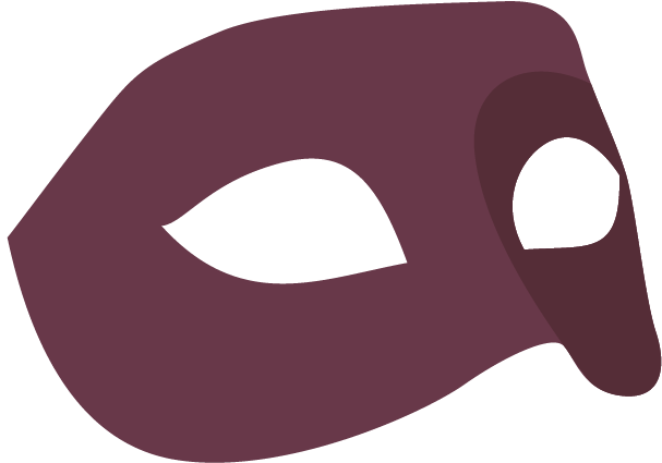A classic masquerade mask