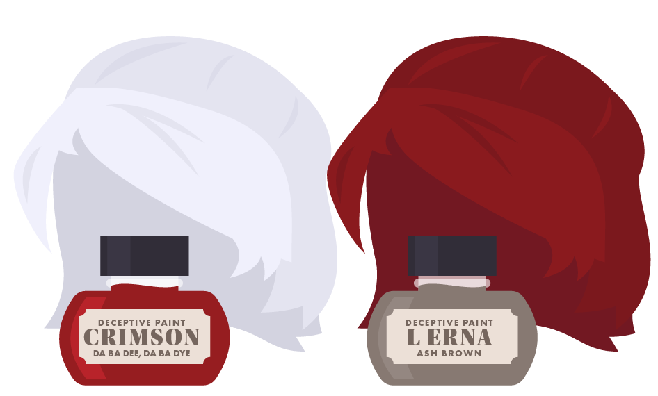 Wig and bodypaint starter kit