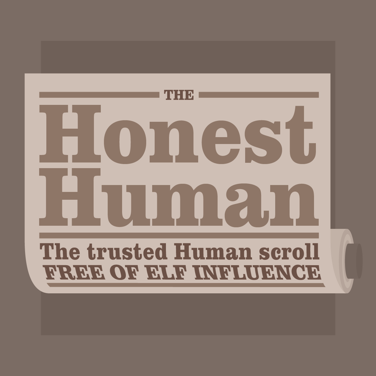 Honest Human news scroll