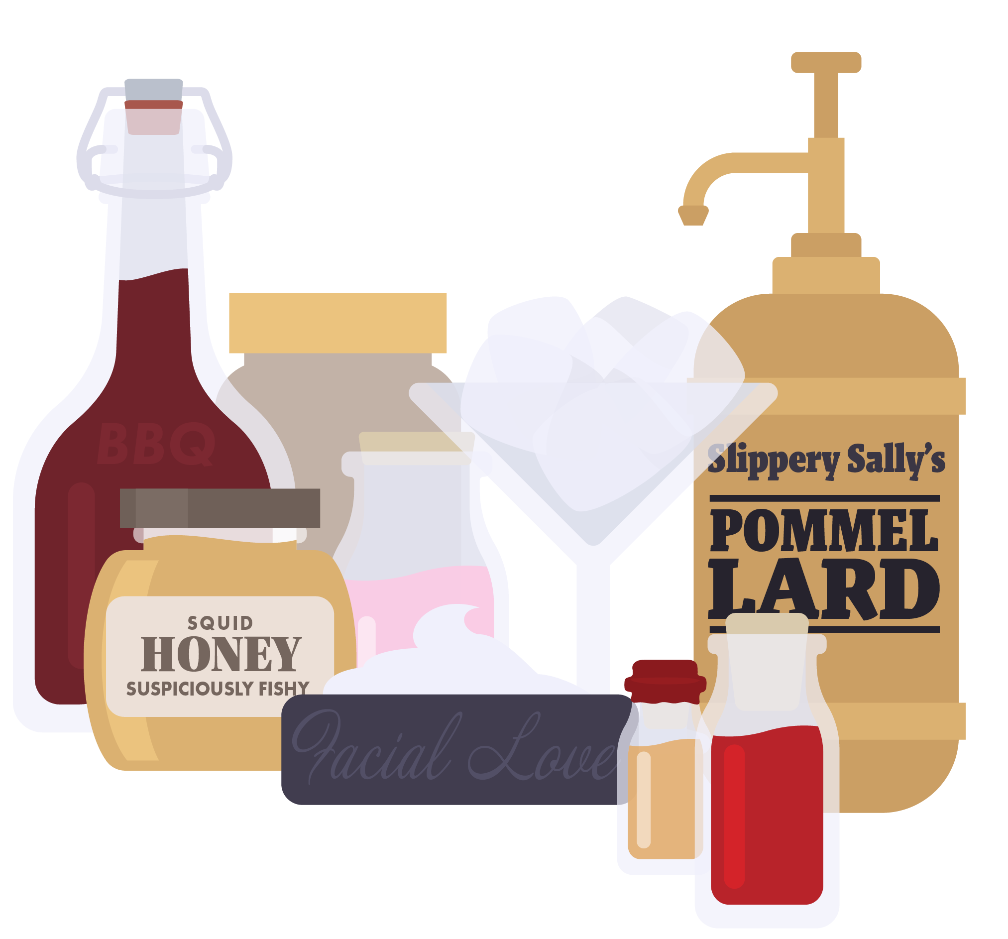 Optional oils, ointments, butters, creams, and souses.